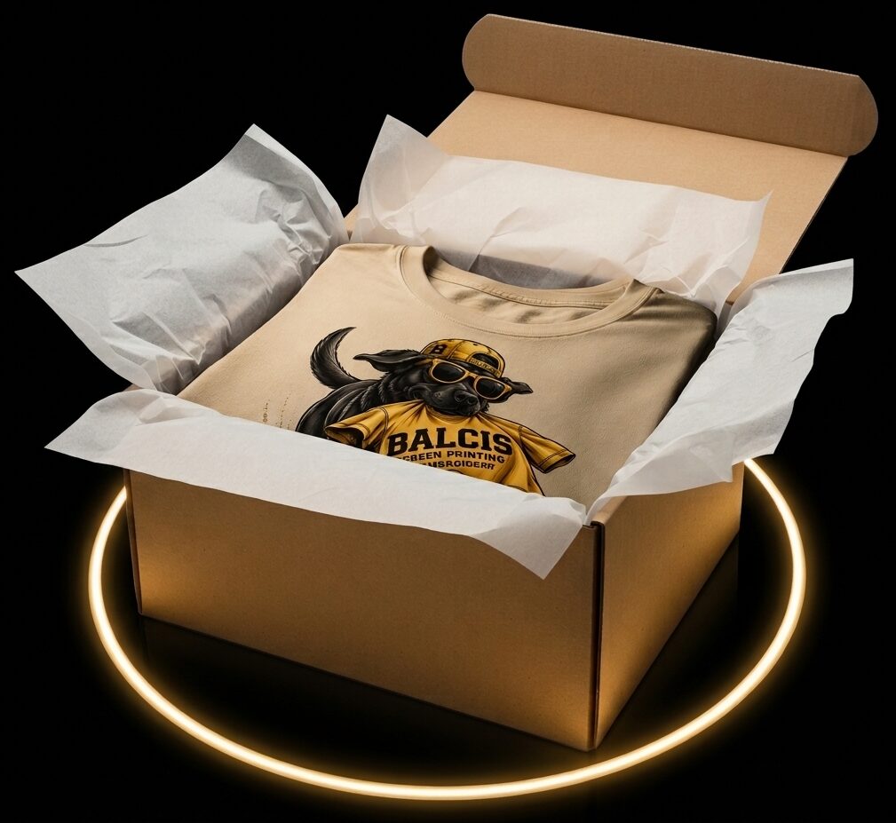 Premium unboxing — Balcis branded shirt